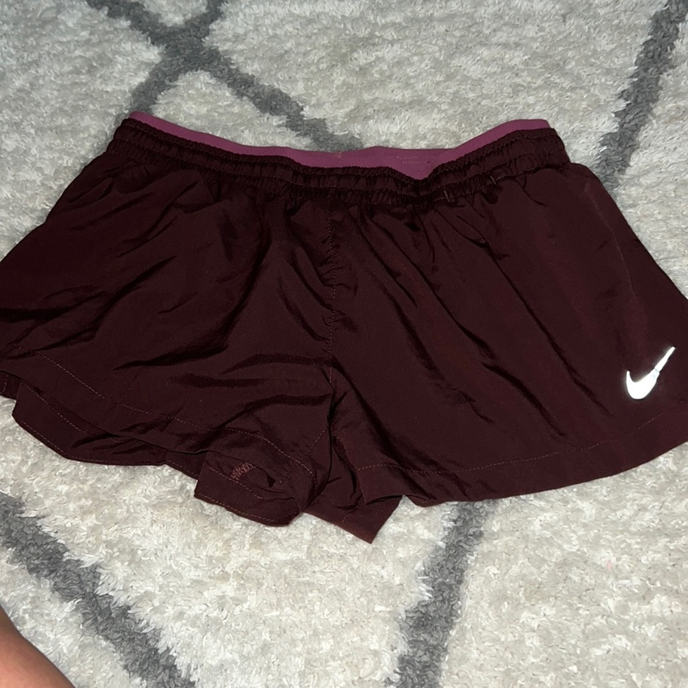 Nike Running Shorts Burgandy